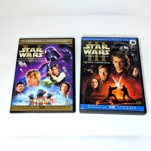 Star Wars DVD Set Star Wars III and V - Very good condition